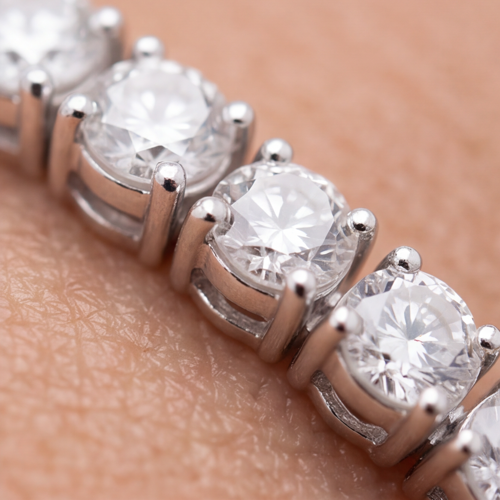 3.70 Ct. Lab Grown Diamond Round Cut Tennis Bracelet (EF-VS-SI)