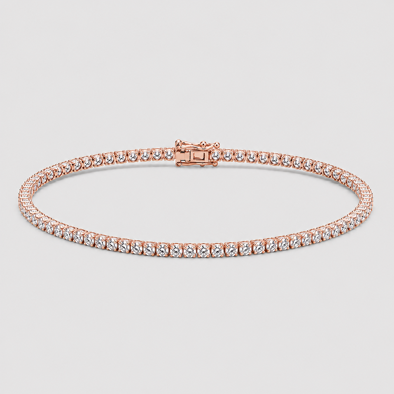 3.70 Ct. Lab Grown Diamond Round Cut Tennis Bracelet (EF-VS-SI)