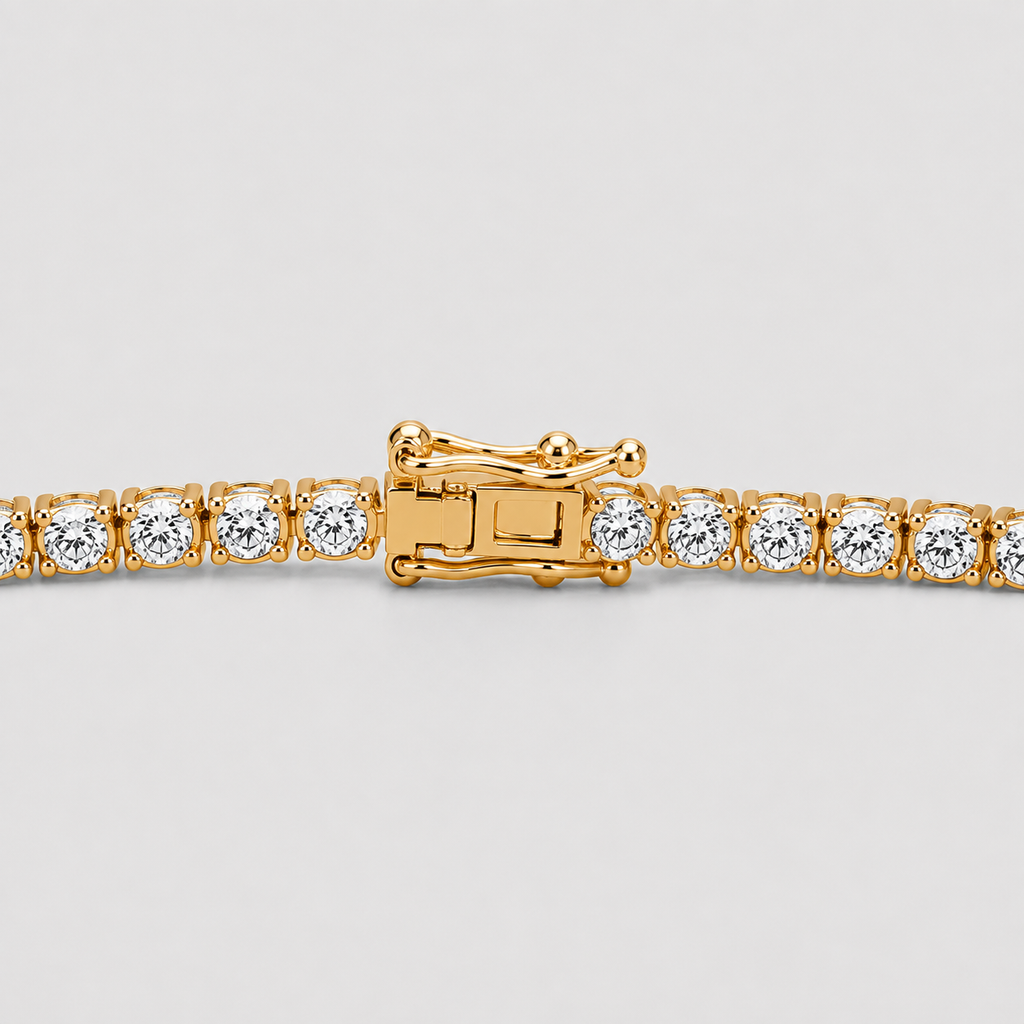 3.47 Ct. Round Cut Lab Grown Diamond Tennis Bracelet (EF-VS SI)