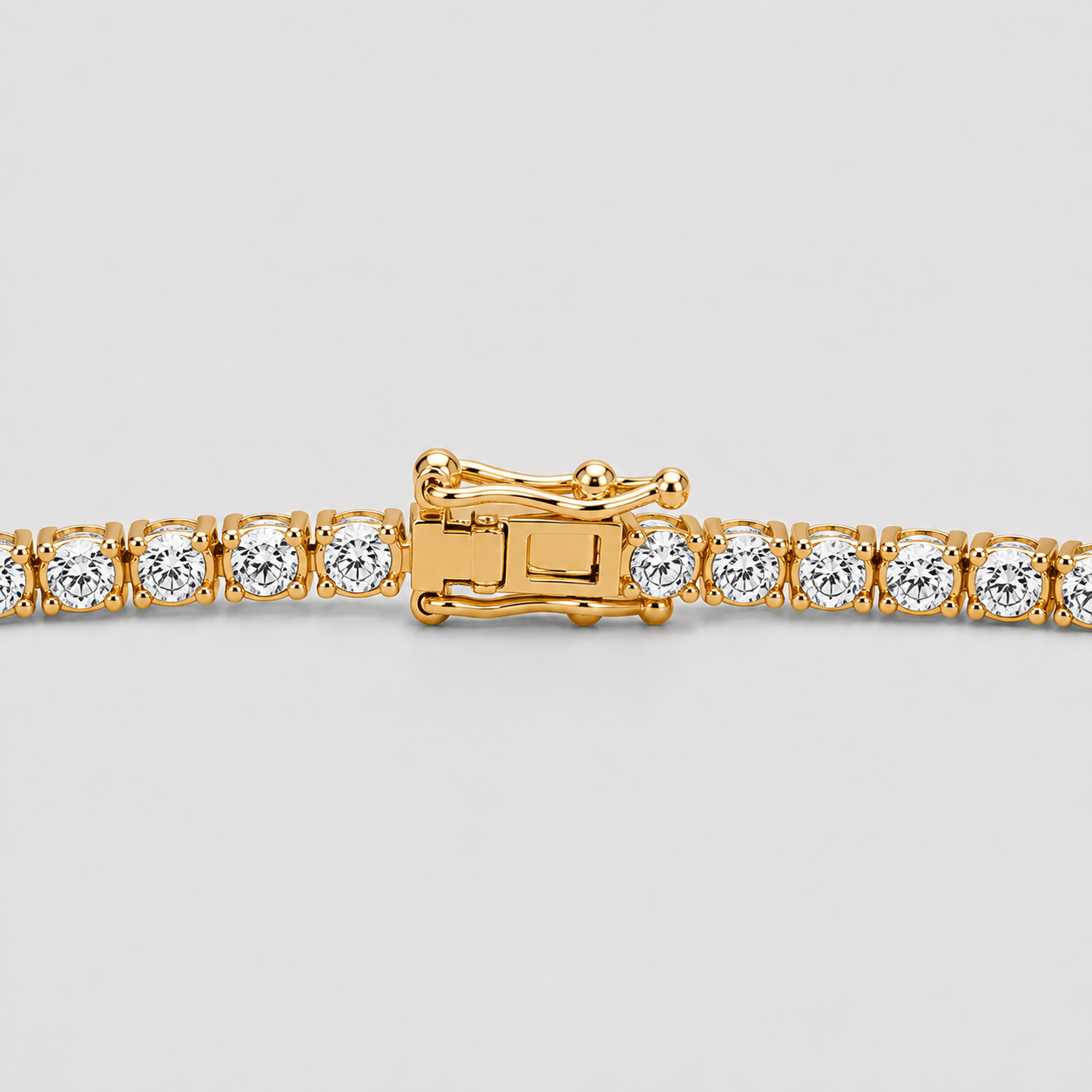 3.47 Ct. Round Cut Lab Grown Diamond Tennis Bracelet (EF-VS SI)