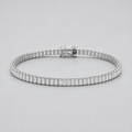 7 Ct. Emerald Cut Lab Grown Diamond Tennis Bracelet (EF-VS SI)