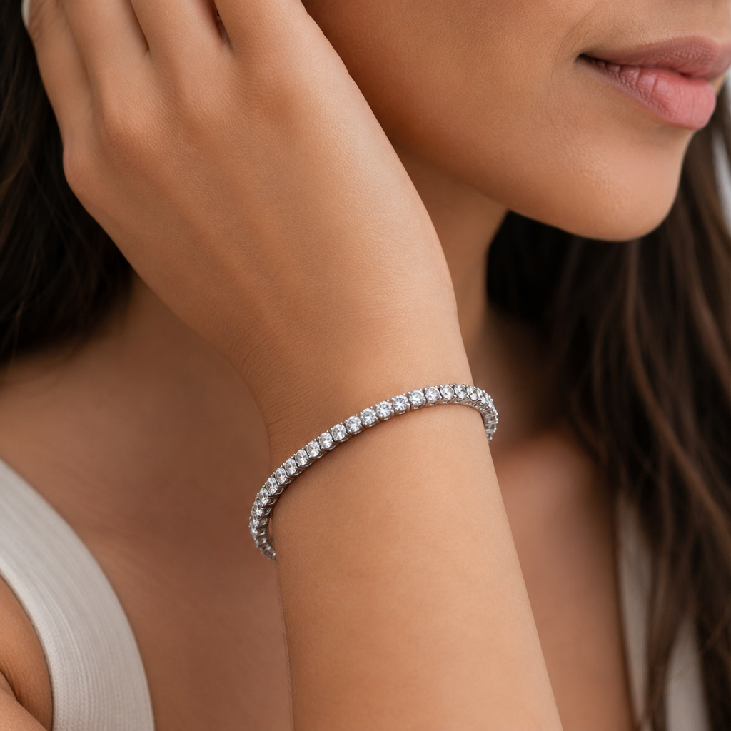 8 Ct. Lab Grown Diamond Tennis Bracelet (EF-VS SI)