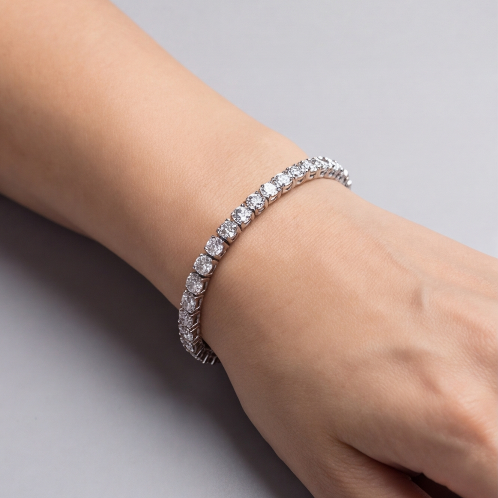 8 Ct. Lab Grown Diamond Tennis Bracelet (EF-VS SI)