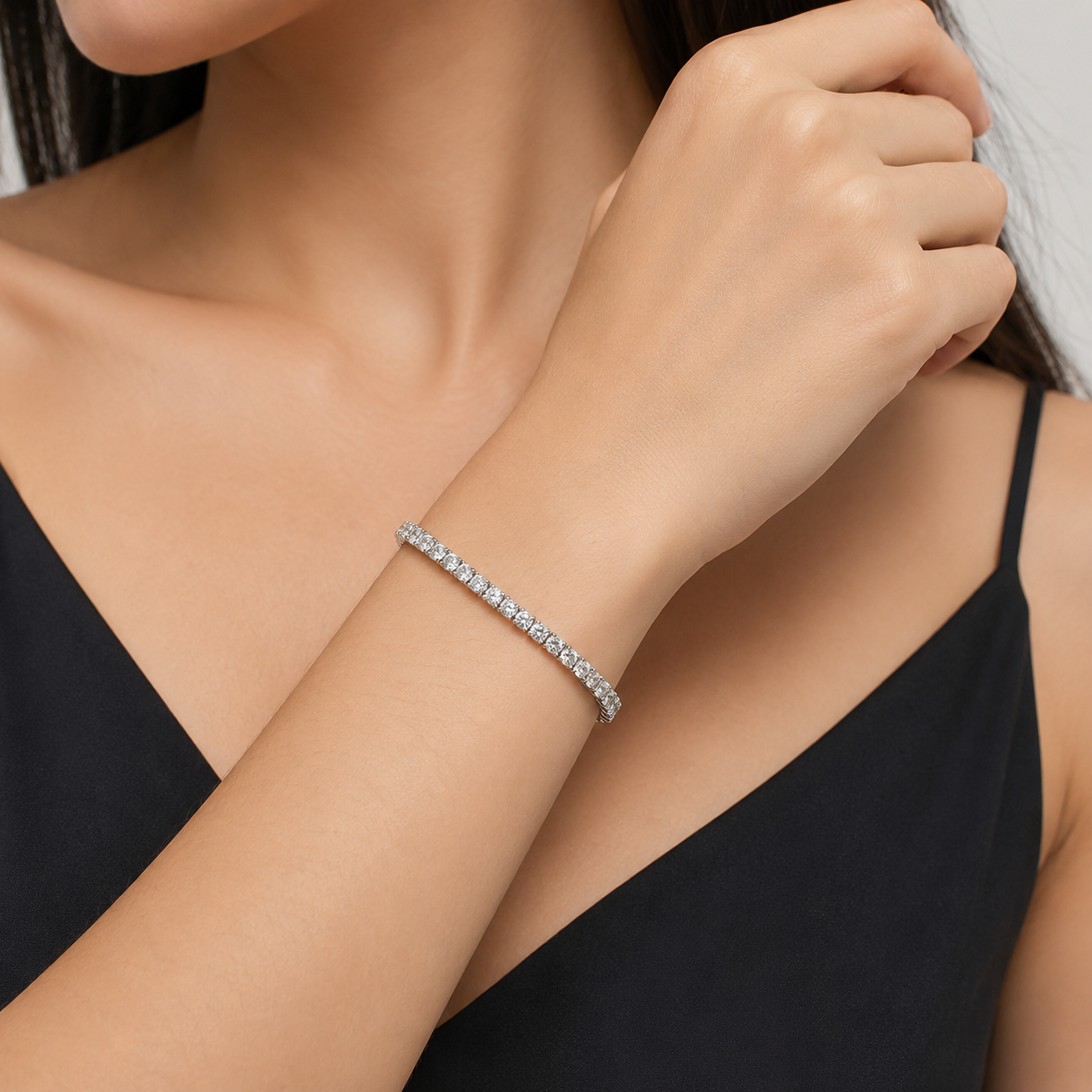 8.16 Ct. Lab Grown Diamond Tennis Bracelet (EF-VS SI)