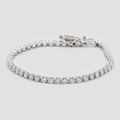 3.80 Ct. Lab-Grown Diamond Round-Cut Tennis Bracelet (VS-EF)