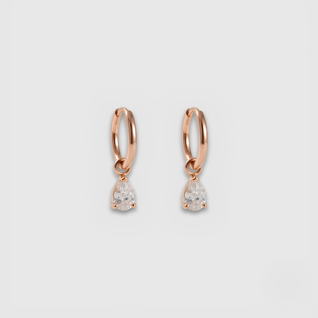 2 Ct. Lab Grown Diamond Pear Cut Drop Earring (VS-EF)