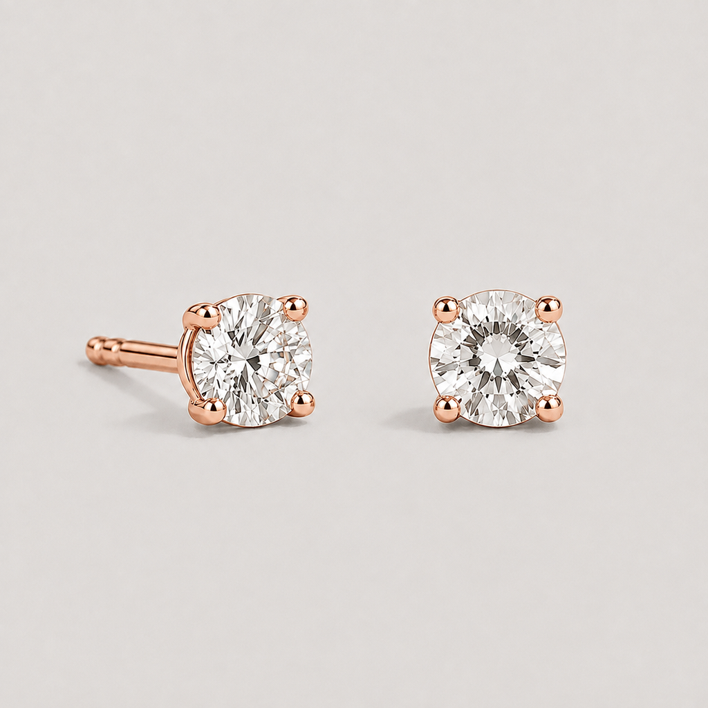 Lab Grown Diamond Round Cut 0.75 Ct. Stud Earrings (VS-EF)