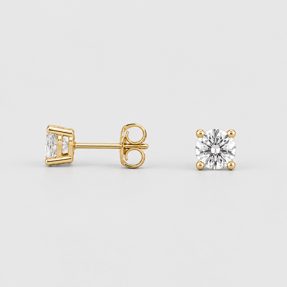 Lab-Grown Diamond Round-Cut Studs 0.50 Ct. (EF/VVS-VS)