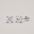 4 Ct. Lab-Grown Diamond Round-Cut Studs Earrings (VS-EF)
