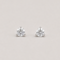 1 Ct. Lab-Grown Diamond Round-Cut Three-Prongs Studs Earrings (VS-EF)