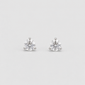 1 Ct. Lab-Grown Diamond Round-Cut Three-Prongs Studs Earrings (EF/VVS-VS)