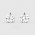 1 Ct. Lab Grown Diamond Round Cut Studs Earrings (EF/VVS-VS)