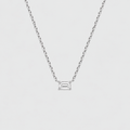 Lab Grown Diamond Emerald Cut Solitaire Pendant 0.50 Ct. (VS-EF)