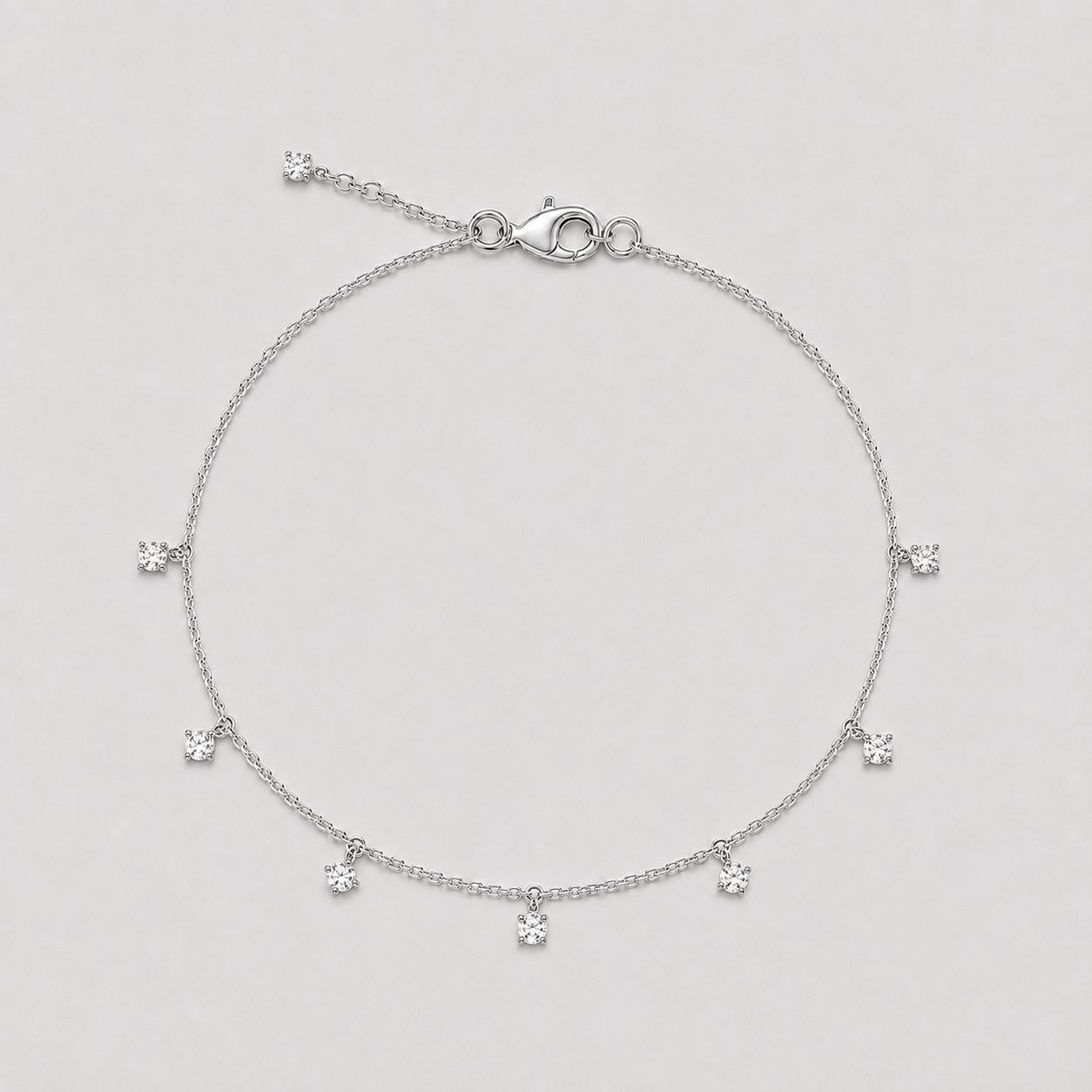 Lab Grown Diamond Station Bracelet 0.21 Ct. (EF-VS)