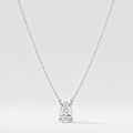 1.25 Ct. Pear Cut Lab Grown Diamond Solitaire Pendant Necklace (VS-EF)