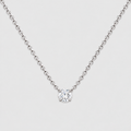 2 Ct. Lab Grown Diamond Round Solitaire Pendant Necklace (VS-EF)