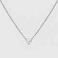 1 Ct. Lab Grown Diamond Heart Cut Solitaire Pendant Necklace (VS-EF)