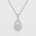 1.25 Ct. Round Cut Lab Grown Diamond Solitaire Pendant Necklace (VS-EF)