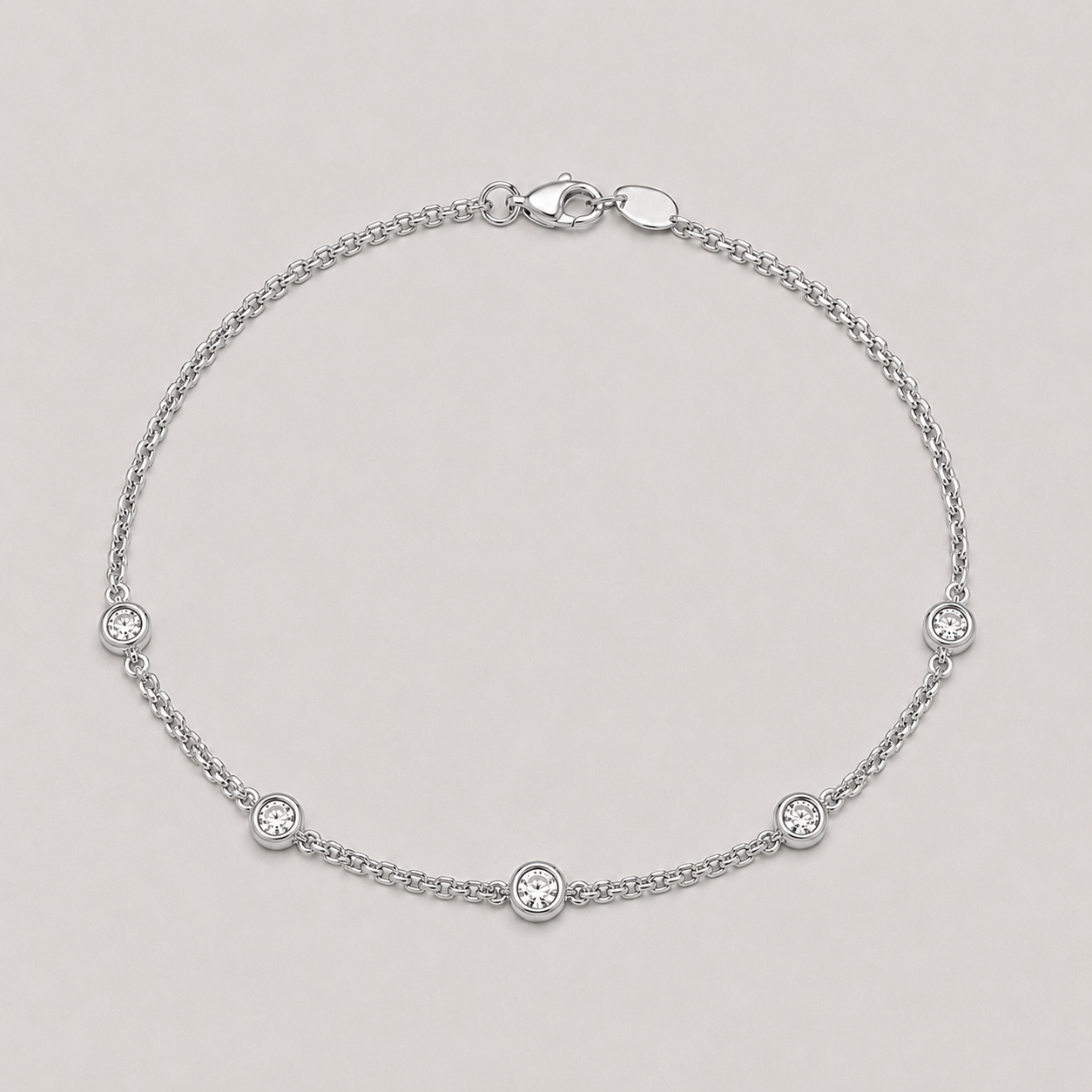 Lab Grown Diamond Station Bracelet 0.30 Ct.(EF-VS SI)