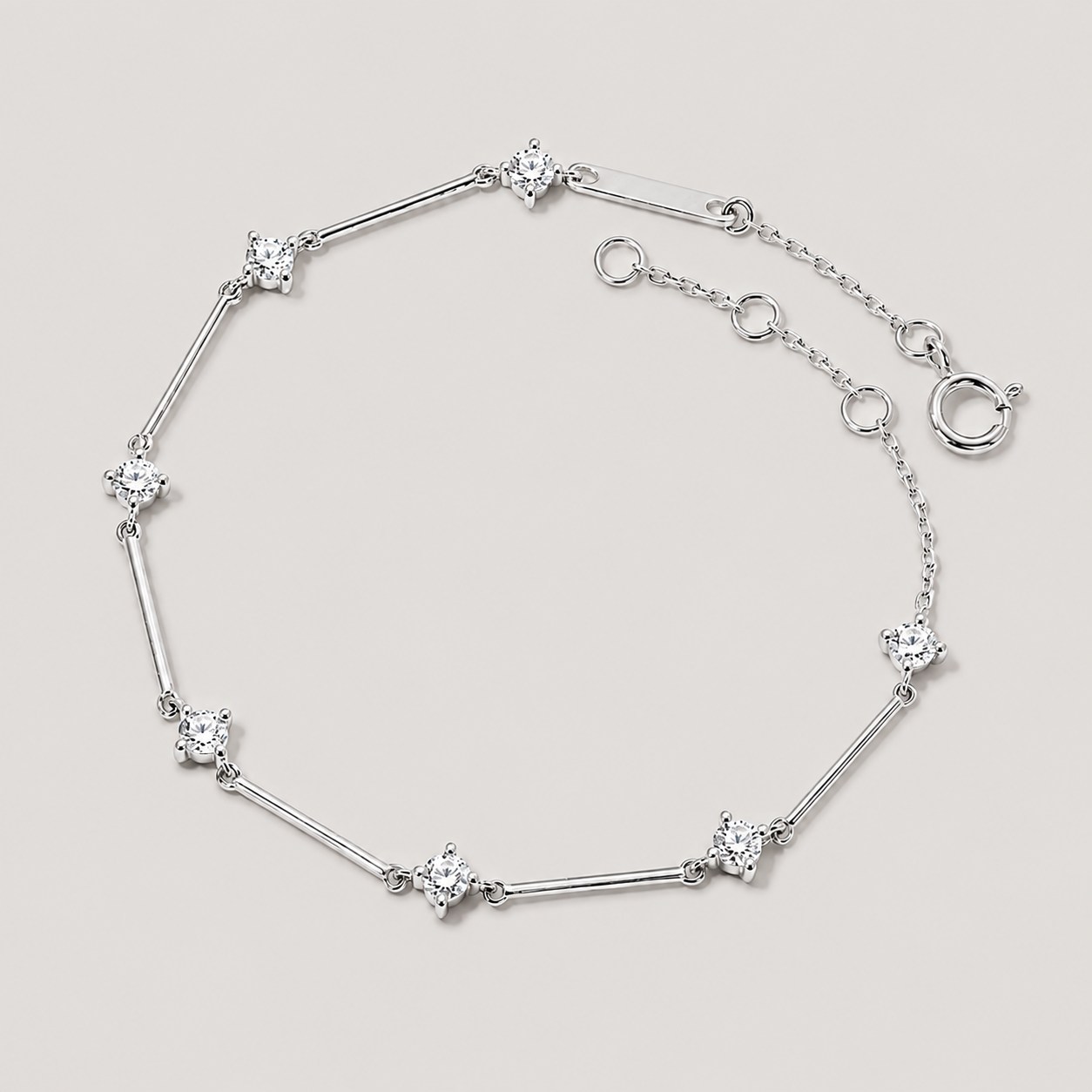 Lab Grown Diamond Station Bracelet 0.42 Ct. (EF-VS SI)
