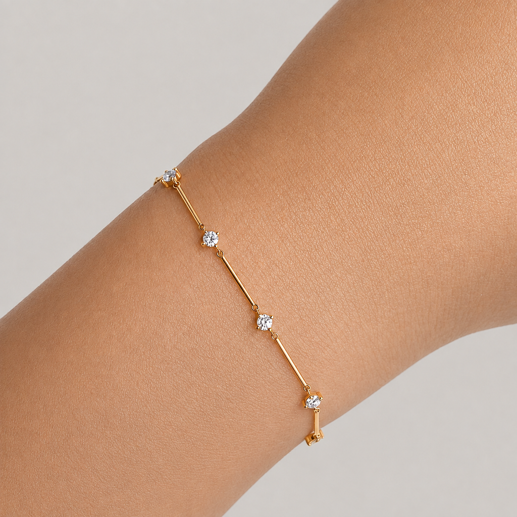 Lab Grown Diamond Station Bracelet 0.42 Ct. (EF-VS SI)