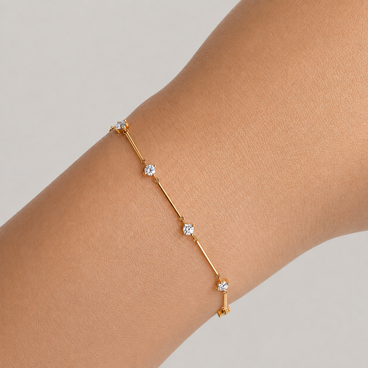 Lab Grown Diamond Station Bracelet 0.42 Ct. (EF-VS SI)
