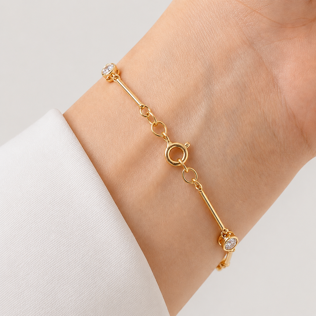 Lab Grown Diamond Station Bracelet 0.42 Ct. (EF-VS SI)