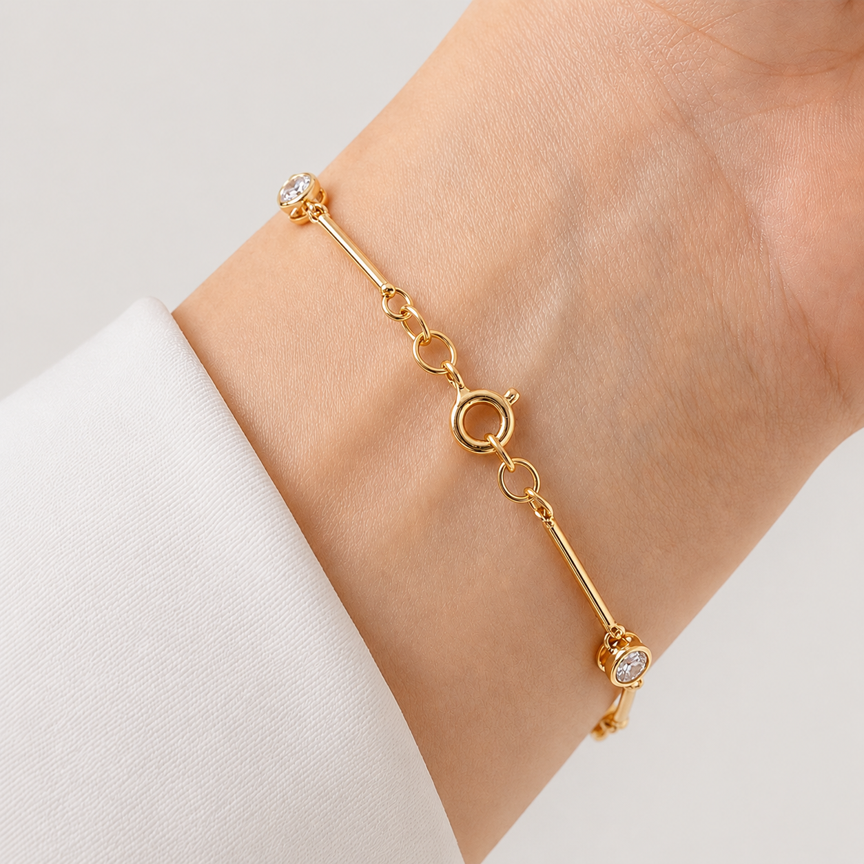 Lab Grown Diamond Station Bracelet 0.42 Ct. (EF-VS SI)