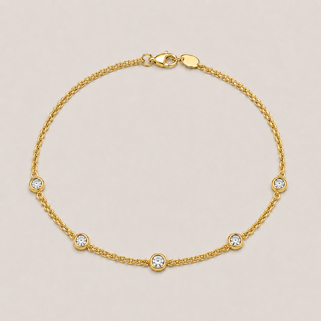 Lab Grown Diamond Station Bracelet 0.30 Ct.(EF-VS SI)
