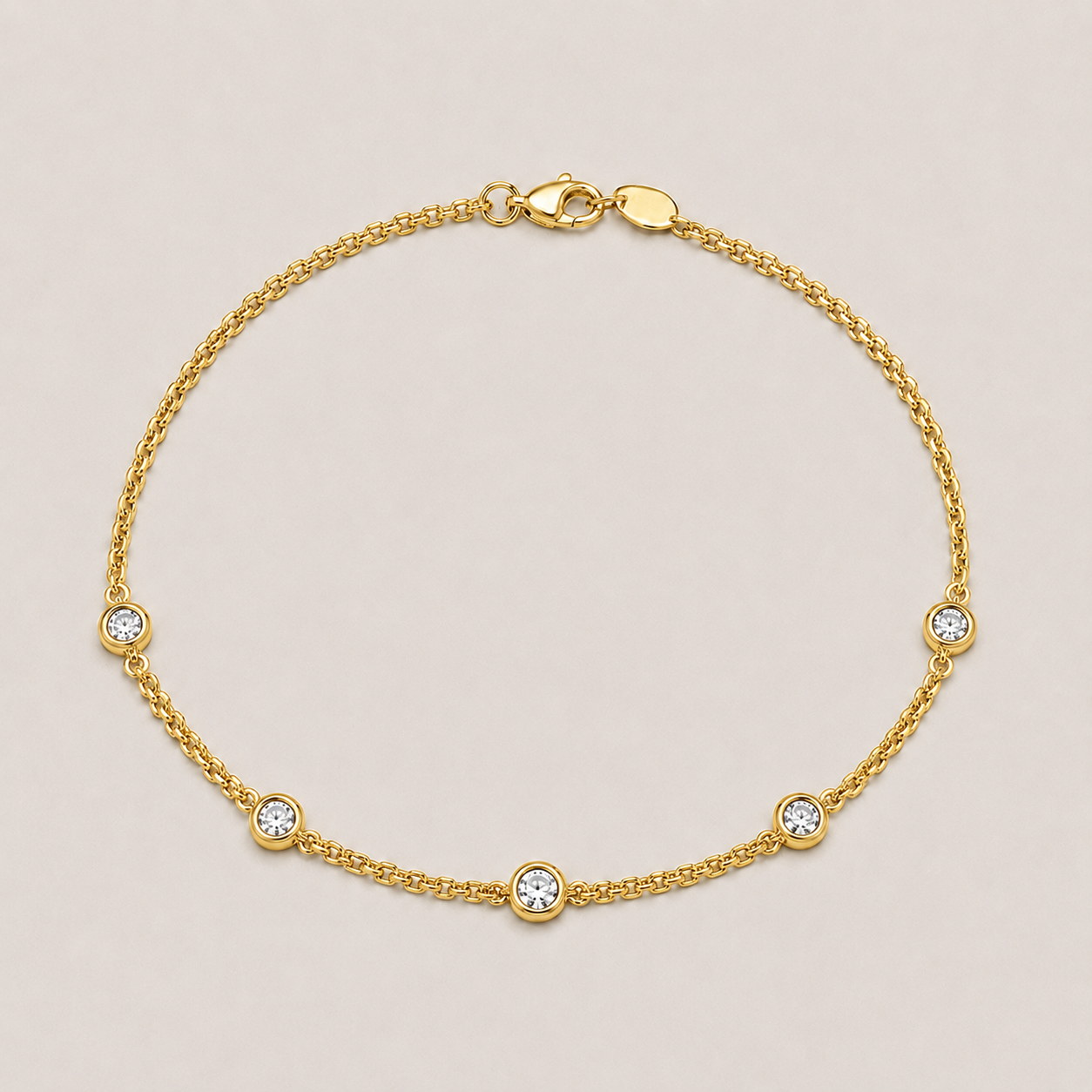 Lab Grown Diamond Station Bracelet 0.30 Ct.(EF-VS SI)