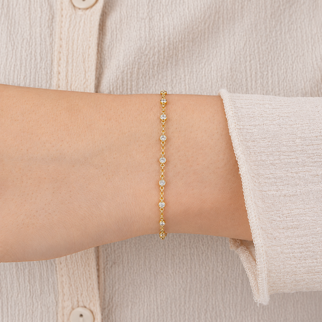 Lab Grown Diamond Station Bracelet 0.50 Ct. (EF-VS SI)
