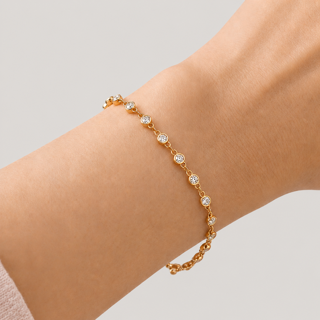 Lab Grown Diamond Station Bracelet 0.50 Ct. (EF-VS SI)