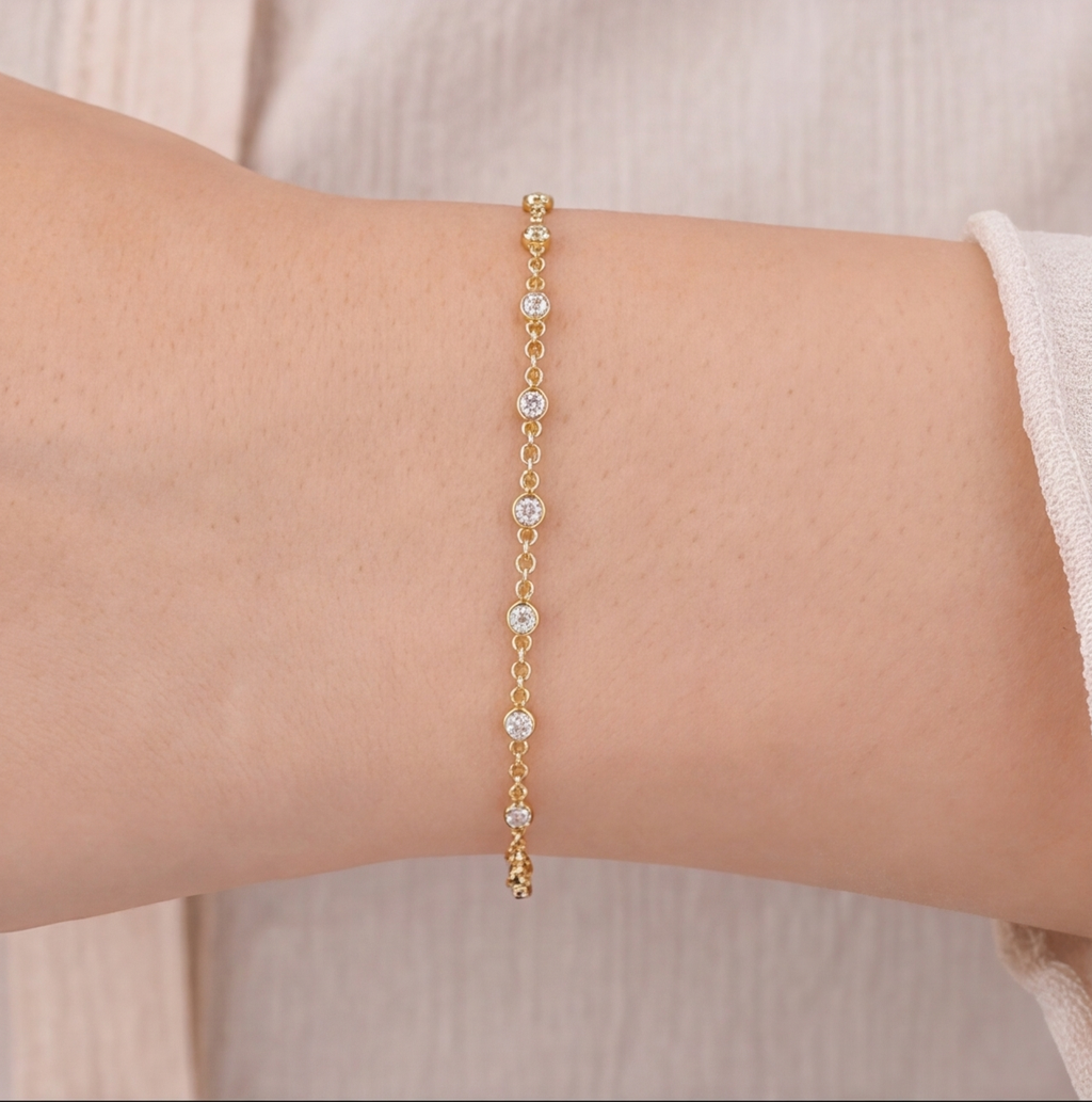 Lab Grown Diamond Station Bracelet 0.50 Ct. (EF-VS SI)