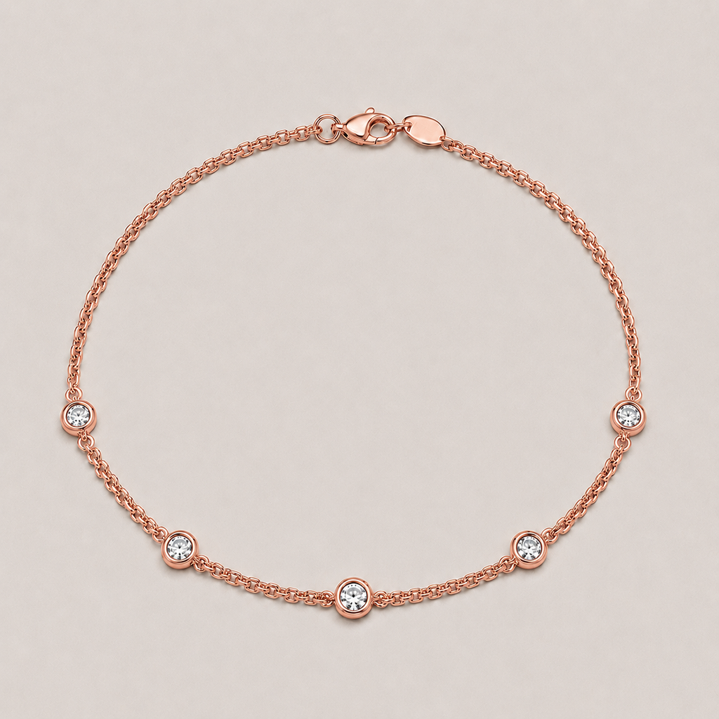 Lab Grown Diamond Station Bracelet 0.30 Ct.(EF-VS SI)