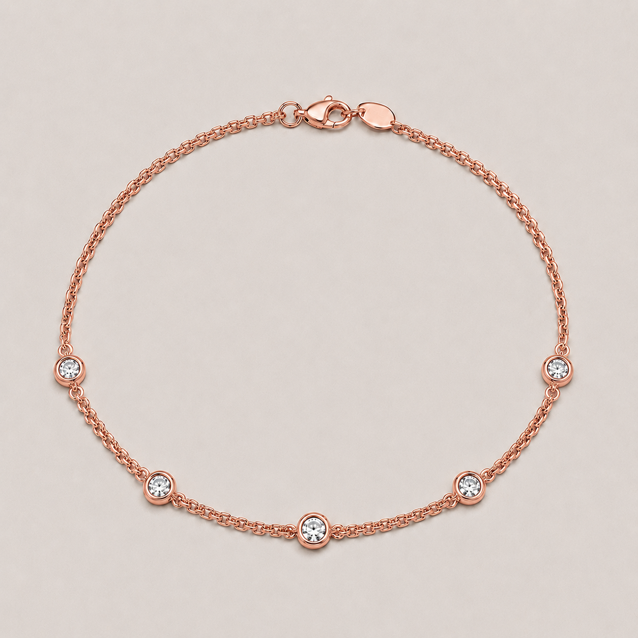 Lab Grown Diamond Station Bracelet 0.30 Ct.(EF-VS SI)