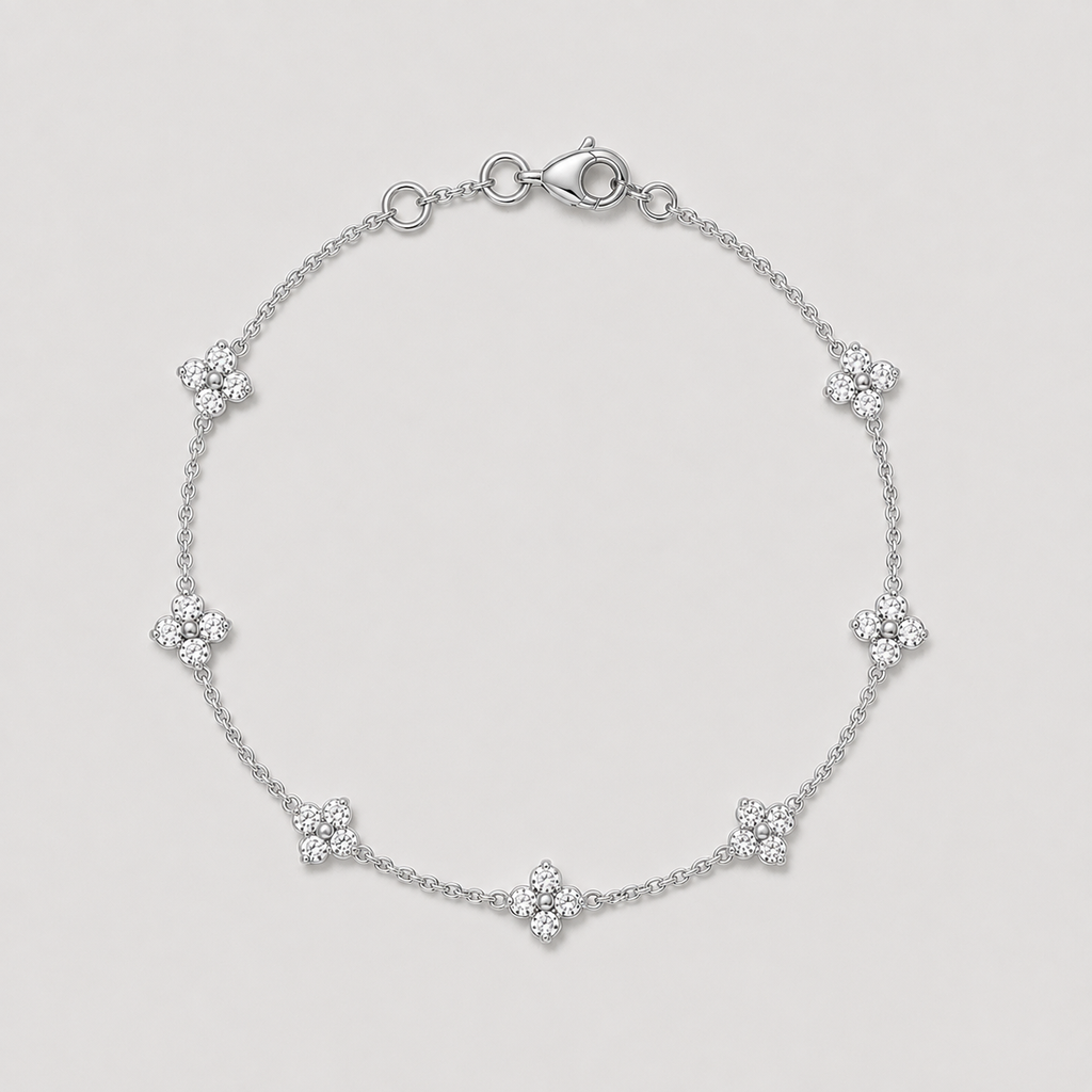 Lab Grown Diamond Station Bracelet 0.85 Ct. (EF-VS SI)