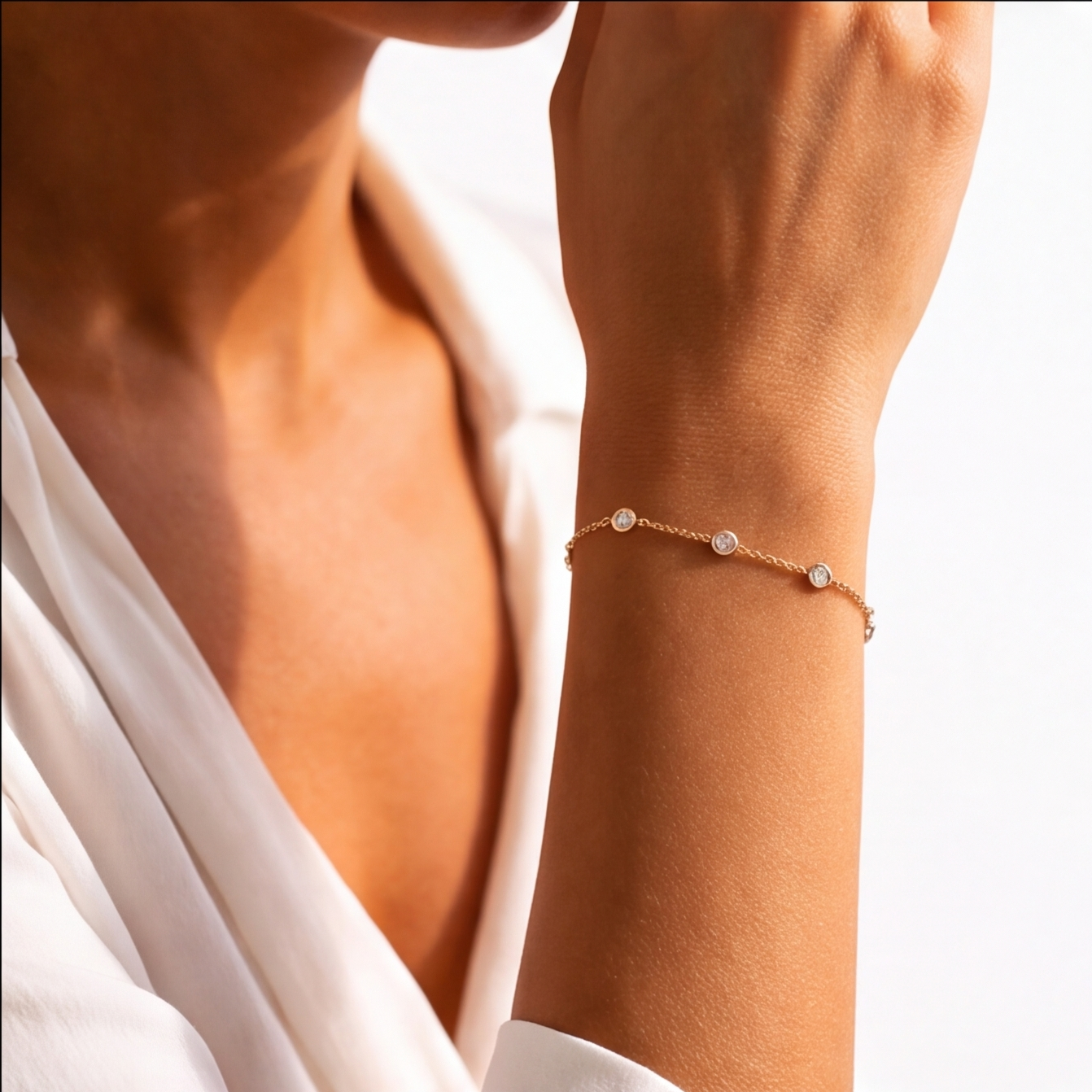 Lab Grown Diamond Station Bracelet 0.85 Ct. (EF-VS SI)