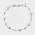 2.10 Ct. Lab Grown Diamond Round Cut Station Bracelet (EF-VS)