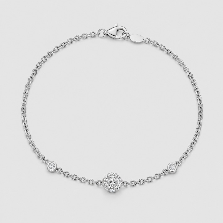 0.30 Ct. Lab Grown Diamond Station Bracelet (EF-VS)