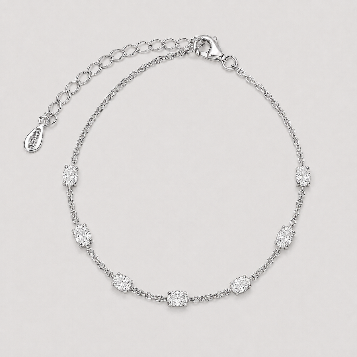 1.47 Ct. Lab Grown Diamond Oval Cut Station Bracelet (EF-VS)