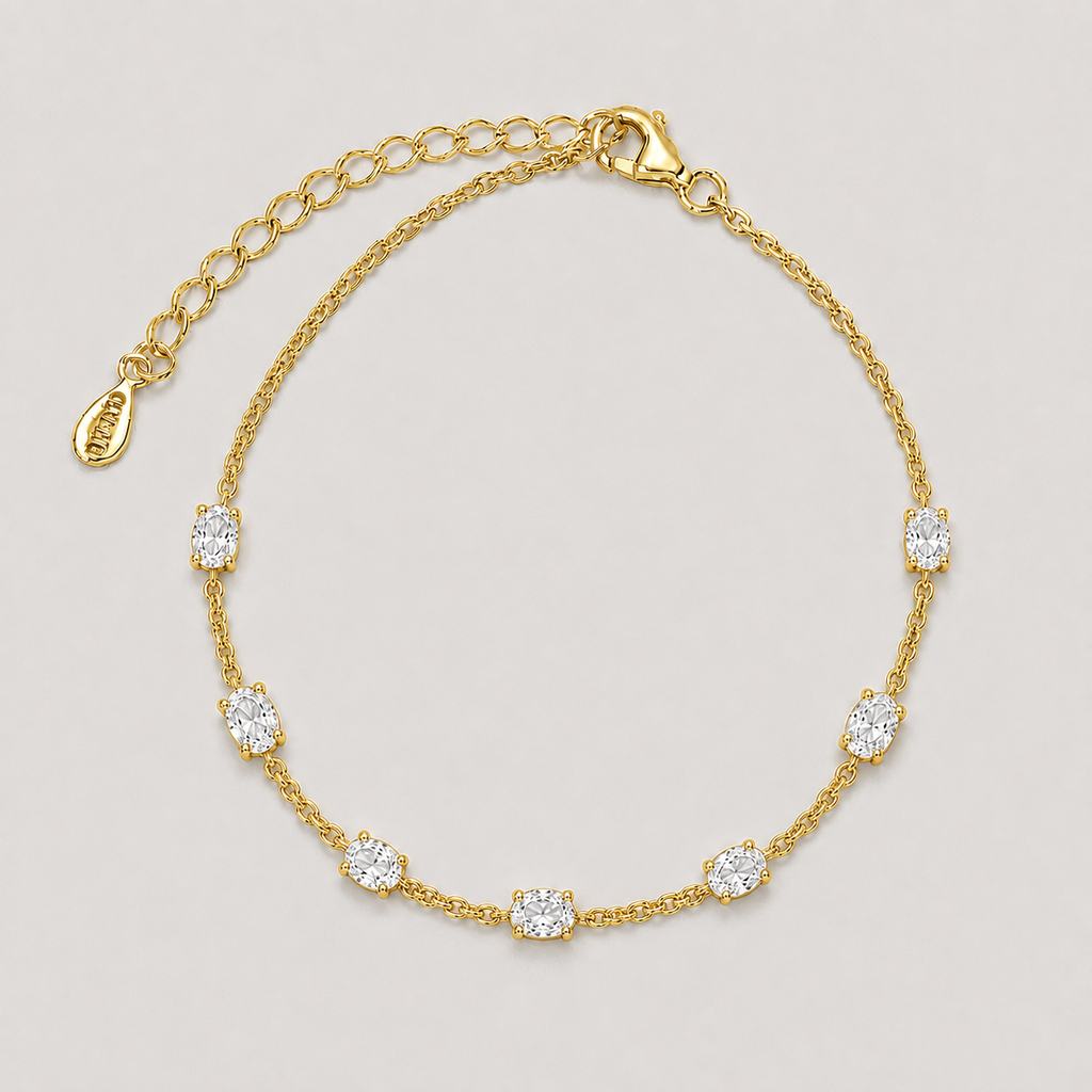 1.47 Ct. Lab Grown Diamond Oval Cut Station Bracelet (EF-VS)