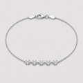 Round Cut Lab Grown Diamond Station Bracelet 0.15 Ct. (EF-VS)