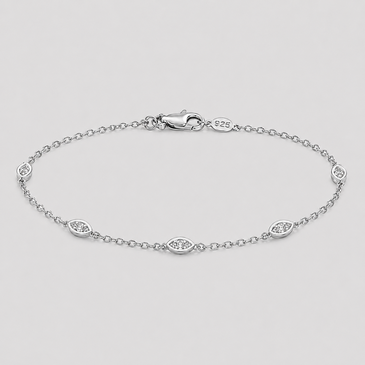 Lab Grown Diamond Marquise Cut Station Bracelet 0.50 Ct. (EF-VS SI)