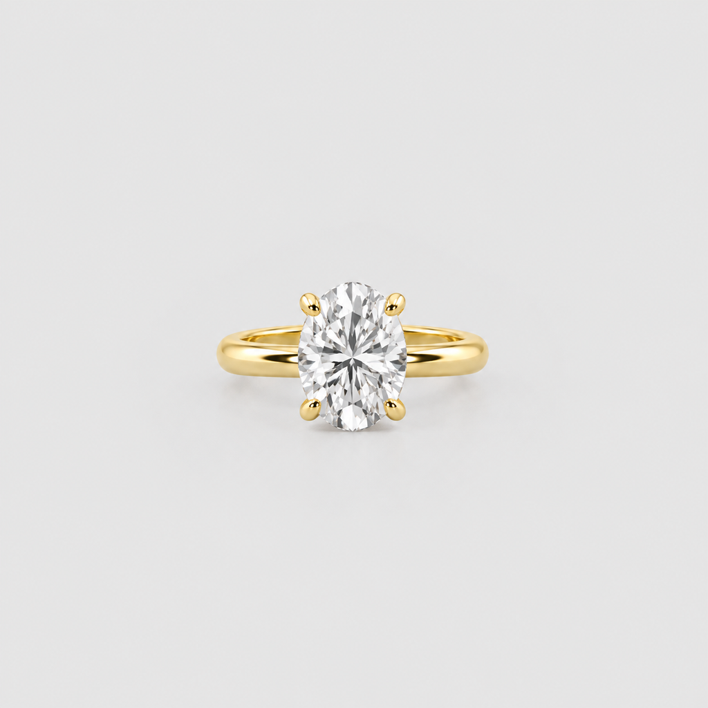 2 Ct. Lab-Grown Diamond Oval Cut Solitaire Ring (VS-EF)