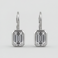6 Ct. Lab Grown Diamond Emerald Cut Dangle Earrings (VS-EF)