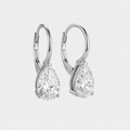 4 Ct. Lab-Grown Diamond Drop Dangle Pear Cut Earrings (VS-EF)