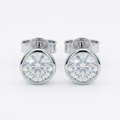 1 Ct. Round Cut Lab Grown Diamond Stud Earrings (VS-EF)