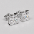 1.00 Ct Lab Grown Diamond Princess Cut Stud Earrings (VS-EF)