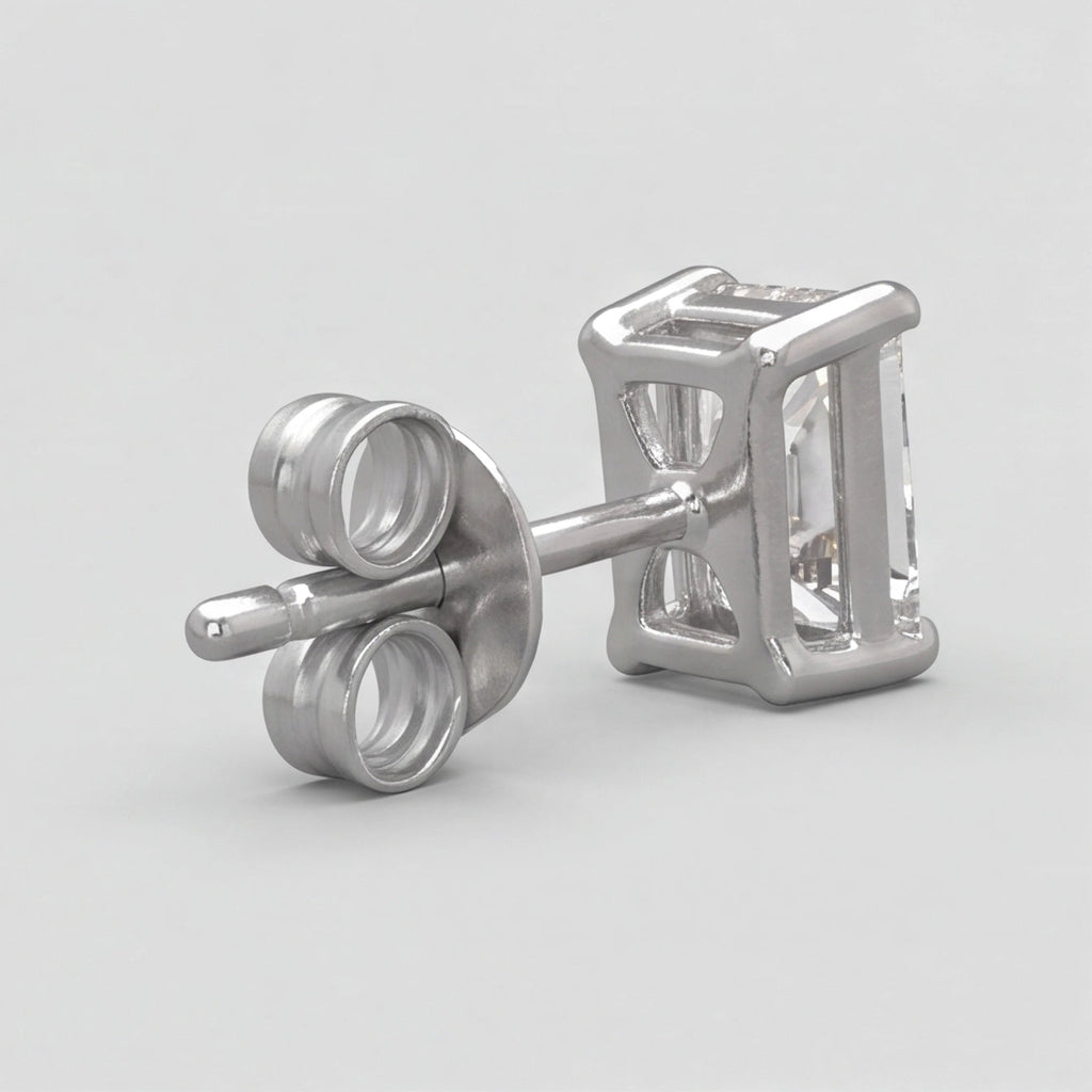 2 Ct. Lab Grown Diamond Radiant Cut Stud Earrings (EF-VS)