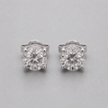 1 Ct. Lab Grown Diamond Round Cut Stud Earrings (EF-VS)